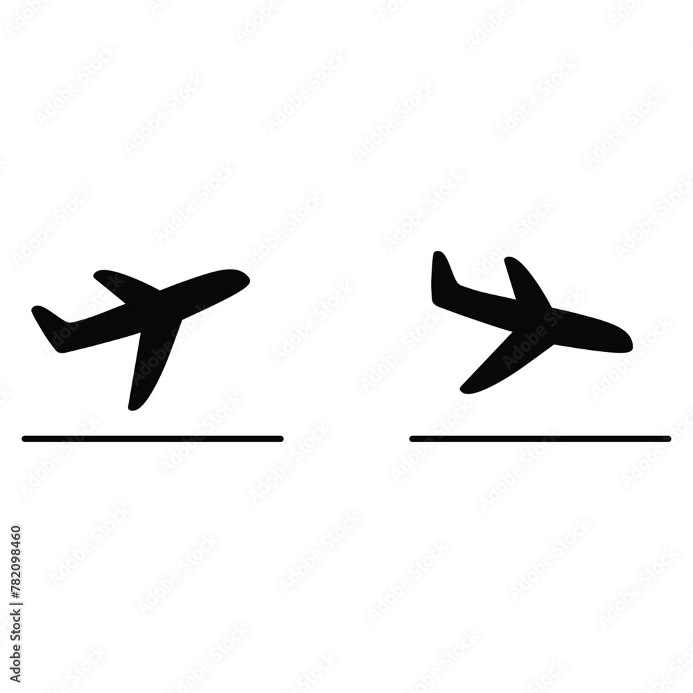 Airplane Icon plane takeoff landing icon vector Airplane Icon plane takeoff landing icon vector