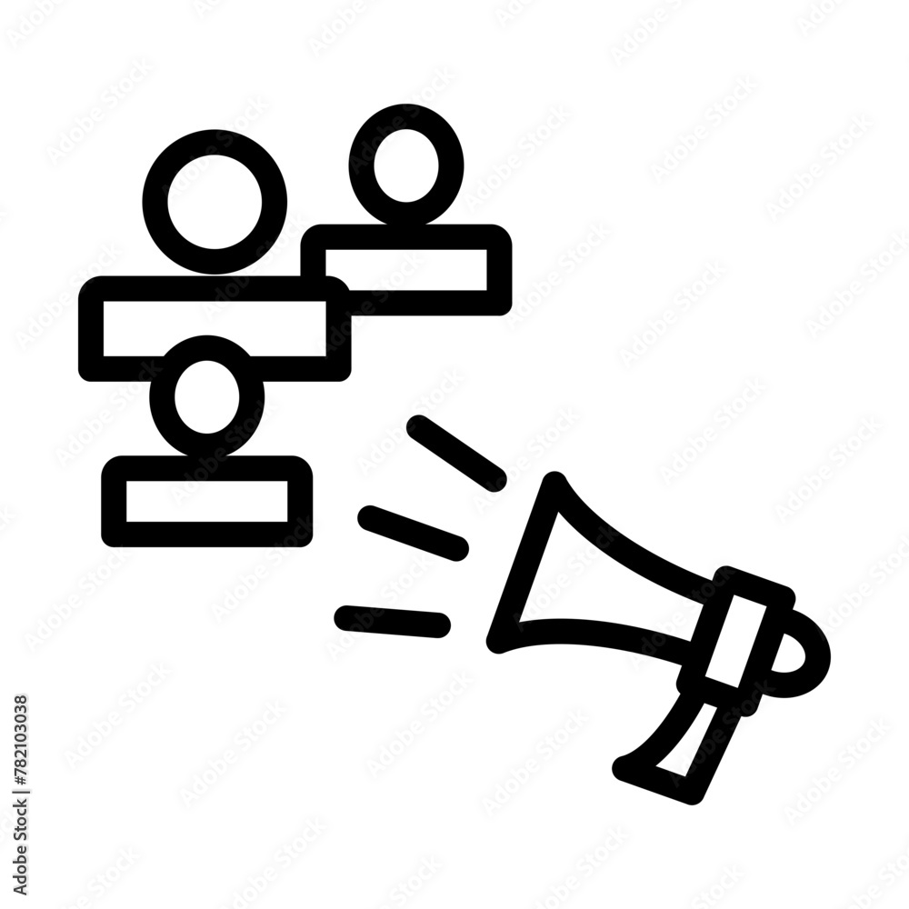 Marketing Vector Line Icon Design Marketing Vector Line Icon Design