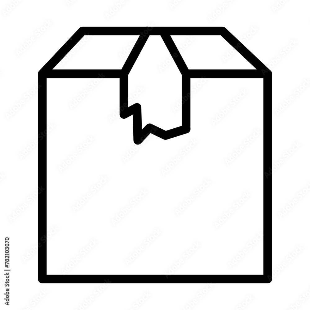 Delivery Box Vector Line Icon Design Delivery Box Vector Line Icon Design