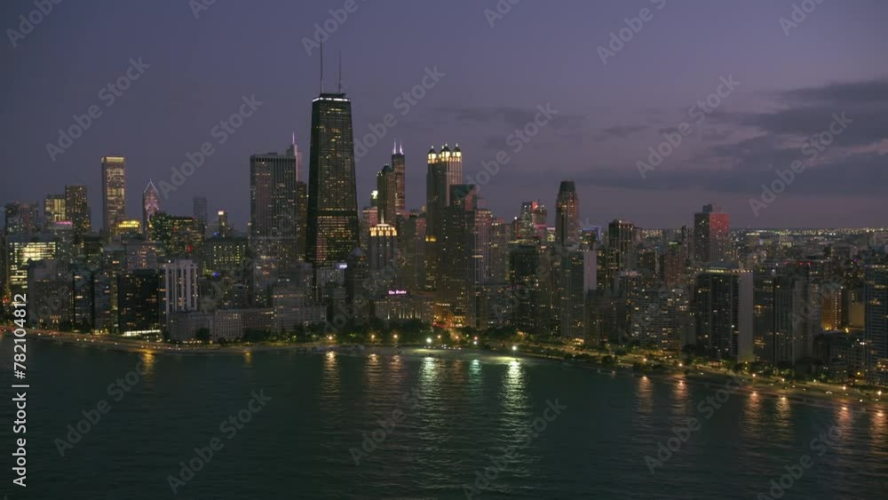 Aerial drone timalepse of Chicago Illinois USA. Downtown skyscraper on cinematic background. Aerial drone timalepse of Chicago Illinois USA. Downtown skyscraper on cinematic background.