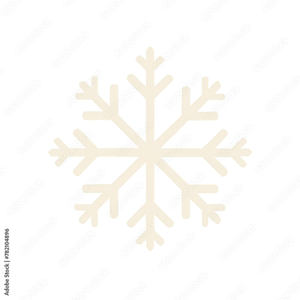 A close-up of a snowflake on a Transparent Background A close-up of a snowflake on a Transparent Background
