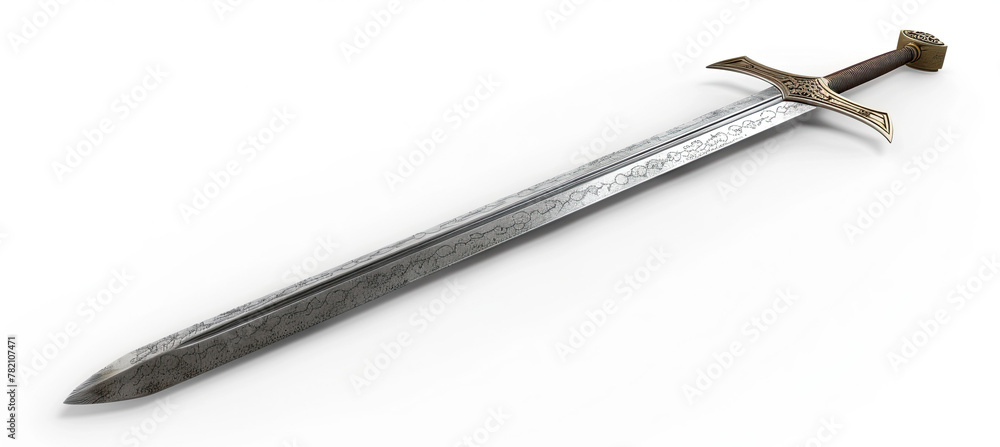 Old Sword, isolated on white background Old Sword, isolated on white background