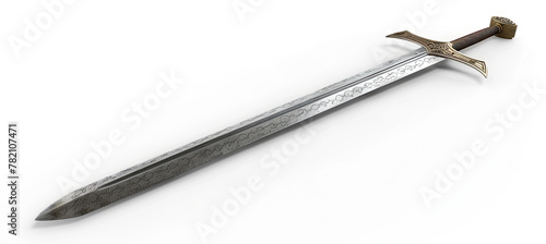 Old Sword, isolated on white background