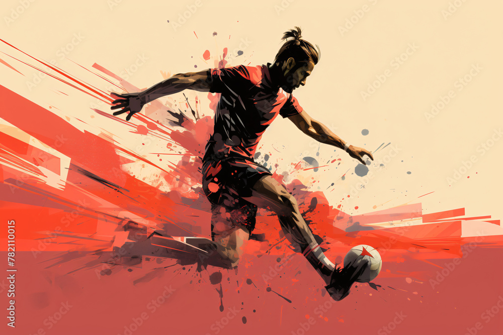 Football shooting, A minimal illustration of dynamic sport