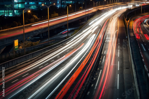 Urban Velocity: Dynamic Night Traffic in Motion Blur