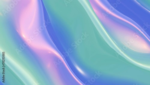 Wallpaper Mural a blue and green loop animated background with waves Torontodigital.ca