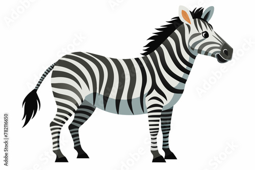 zebra silhouette vector art illustration 