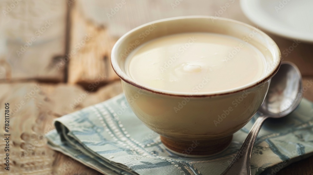 A family recipe passed down through generations calls for evaporated milk, its soft beige essence a homely link to the past no splash A family recipe passed down through generations calls for evaporated milk, its soft beige essence a homely link to the past no splash