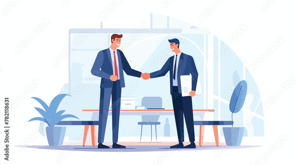 Shaking hands. Business partners handshake. Partner