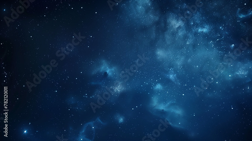 Dark blue background with twinkling stars in starry sky style 