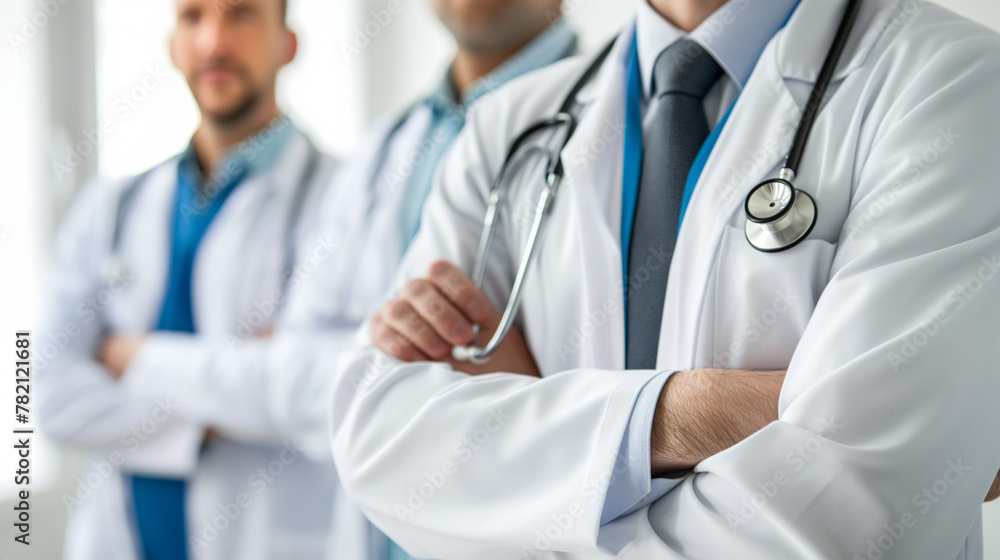 Team of Medical Experts with Crossed Arms. Team of Medical Experts with Crossed Arms.
