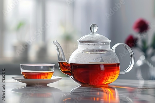 Assam tea. Food photography. For menu brochures and various commercial advertisements photo