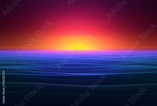 Abstract Ocean Sunrise Wallpaper