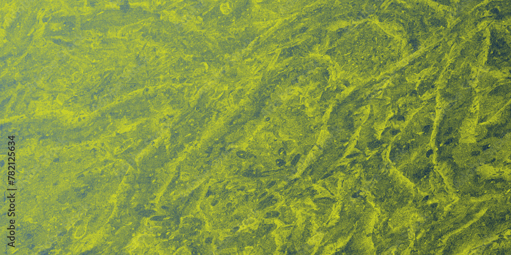 panoramic green and yellow background wallpaper from marble stone texture for design	