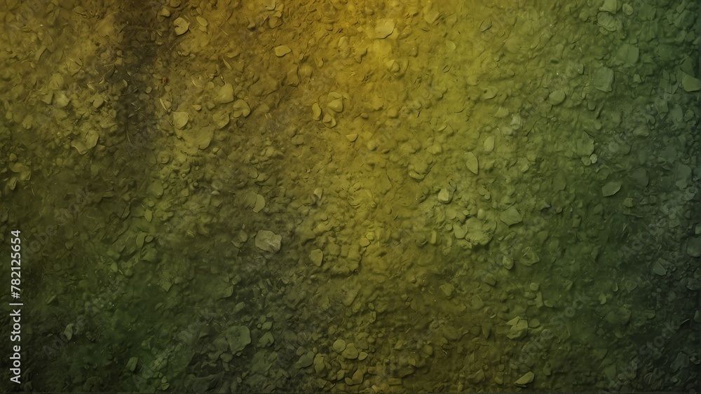 sunflower yellow to lime green gradient color rough grunge rock texture close-up background from Generative AI - obrazy, fototapety, plakaty 