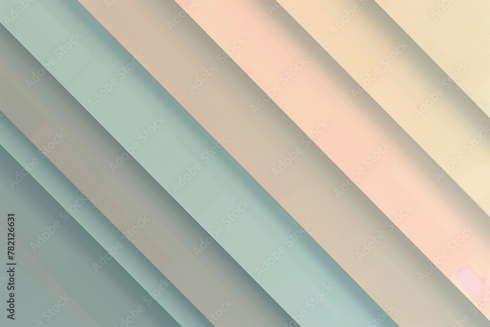 Obraz premium Abstract minimalistic background with diagonal lines and pastel green and yellow colors