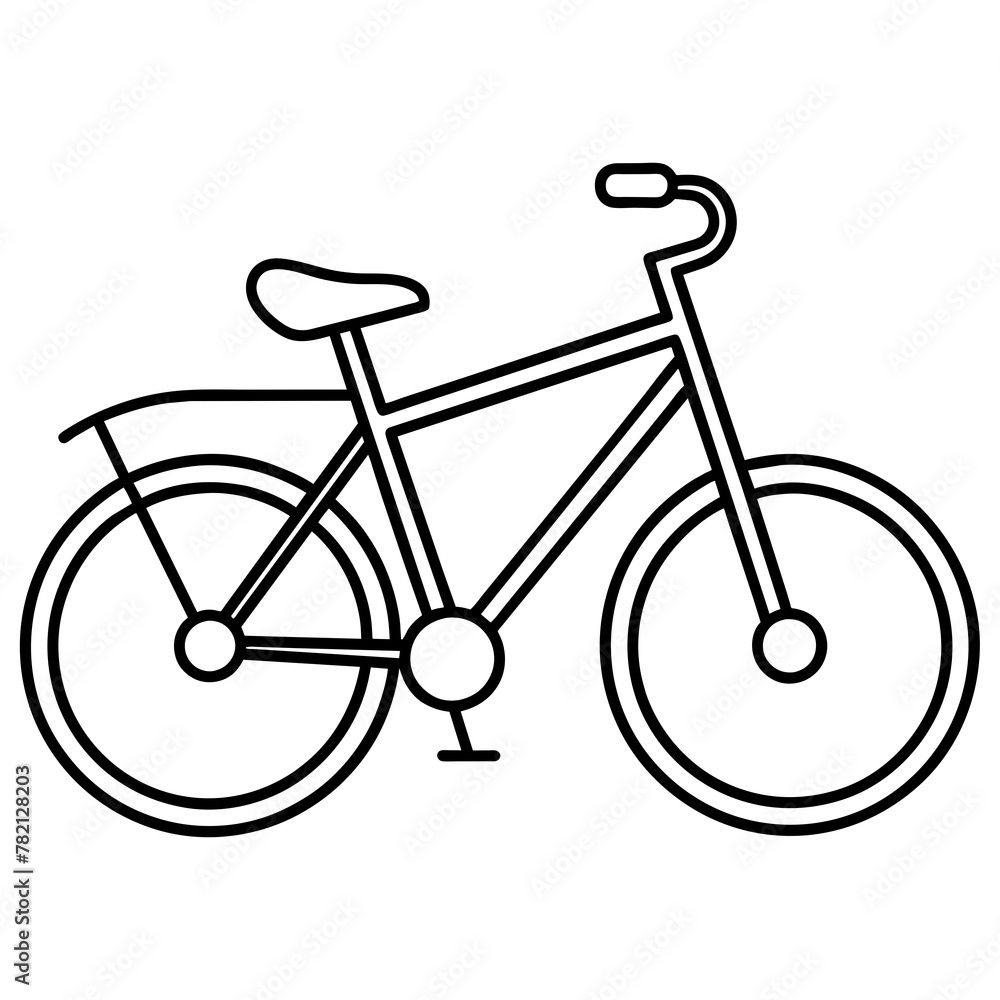 bicycle icon isolated on white bicycle icon isolated on white