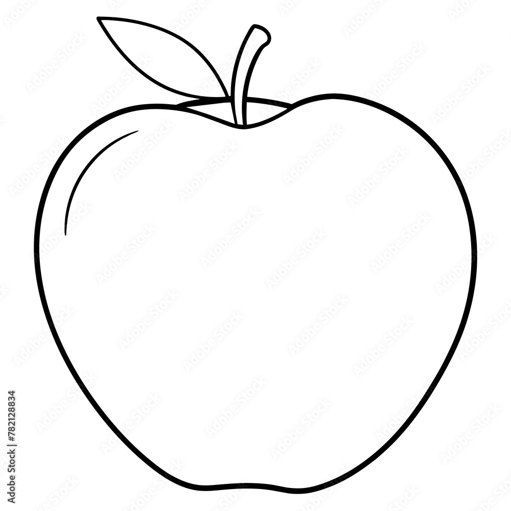 apple on a white background vector apple on a white background vector