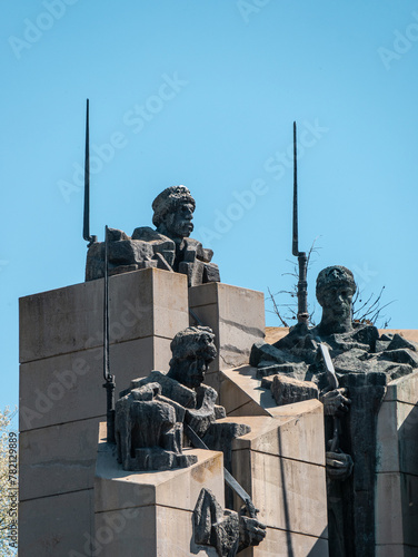 Samara Flag Monument in Stara Zagora, Bulgaria - Soldiers close-up © Amine