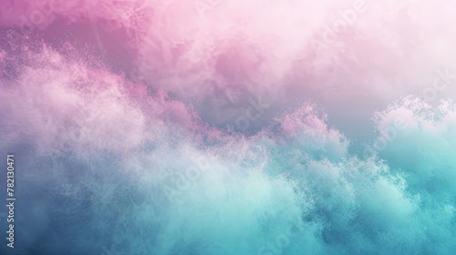 Minimalist Abstract Spring Background with Foggy Wind, Presented in 3D AI Image