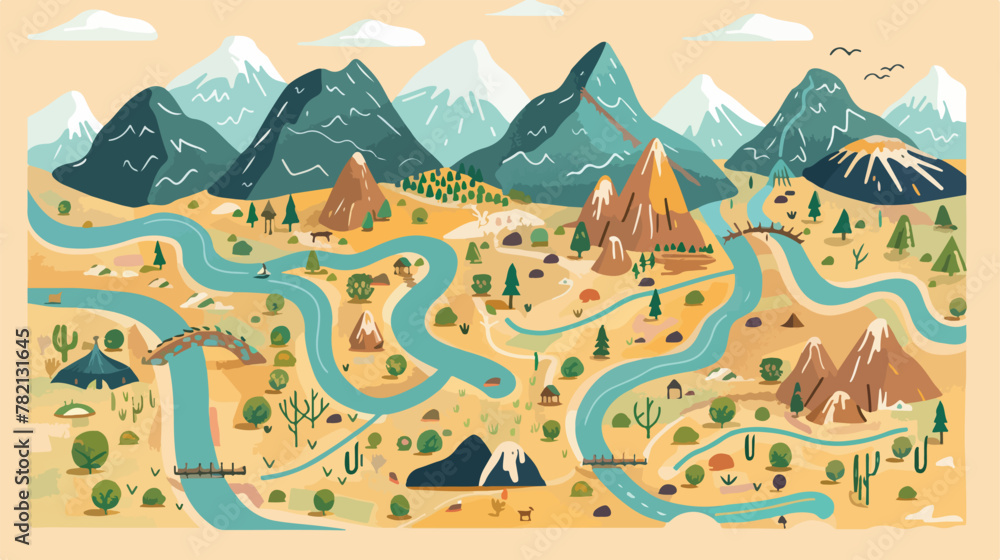 Sierra leonne map vector illustration design 2d fla