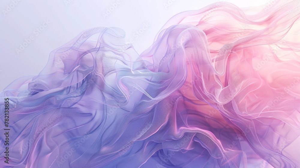 3D Rendering of Minimalist Abstract Wedding Background with Foggy Wind AI Image