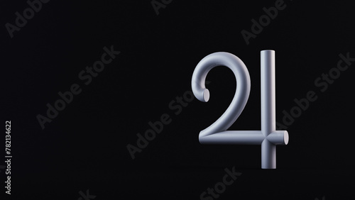 Jupiter astrology sign, 3d render.
