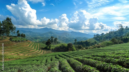 Potato farmland  Chiangmai  Northern AI generated