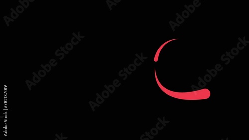Glowing Love Symbol with Ribbon Decoration in Red and Gold