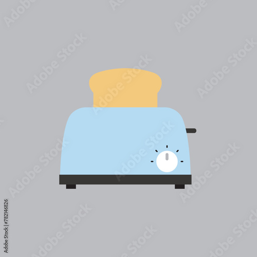 Toaster icon. Vector illustration in flat style.