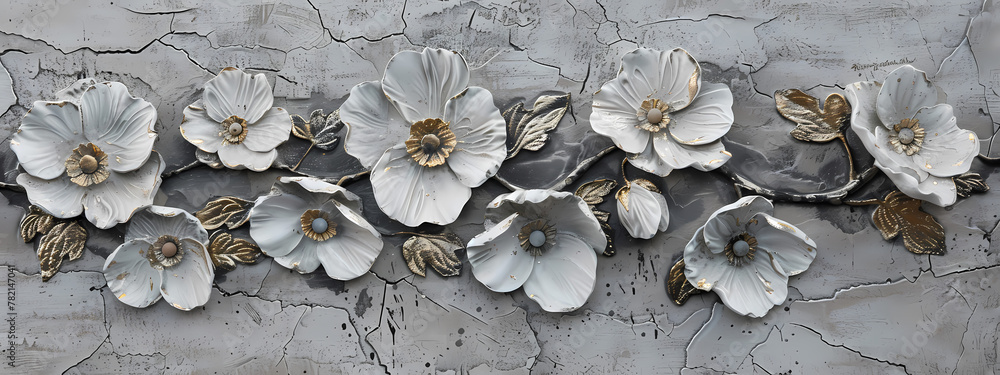 Fototapeta premium Serenity in Stone: The Unlikely Garden