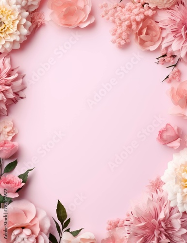 Elegant Pink Floral Background for Wedding  Baby Shower  Women s Health   Beauty Product Promos