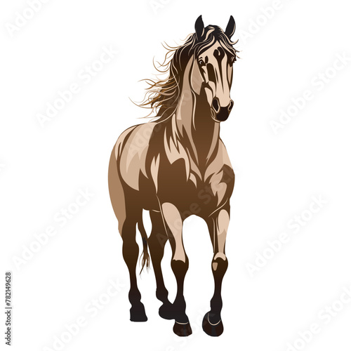 A vector representation of the majestic horse  meticulously crafted with Adobe Illustrator. Add dynamic beauty to your designs with customizable realism  perfect for equestrian enthusiasts and design