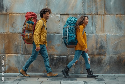 A couple of young backpacke...