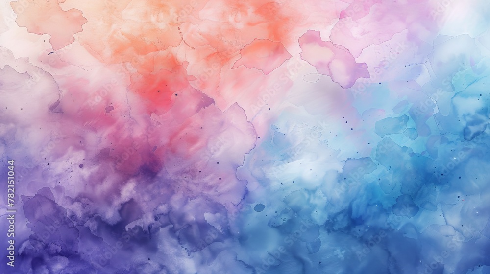 Watercolor background with abstract shapes.