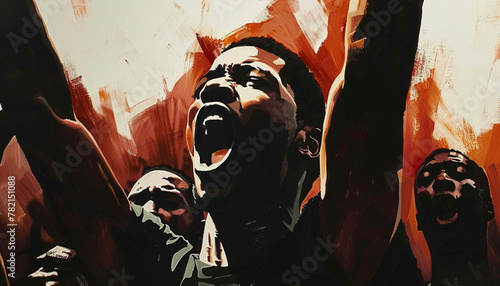 Black history month African American history celebration.