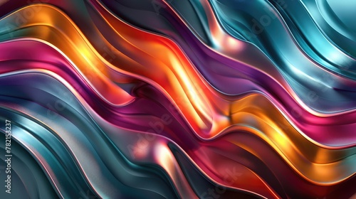 3d colorful wave line, abstract background with light and shadow effects. Wavy pattern, layout,a background   of vibrant, flowing cloth. supple and fluid,Abstract, texture, background, pattern.Texture photo