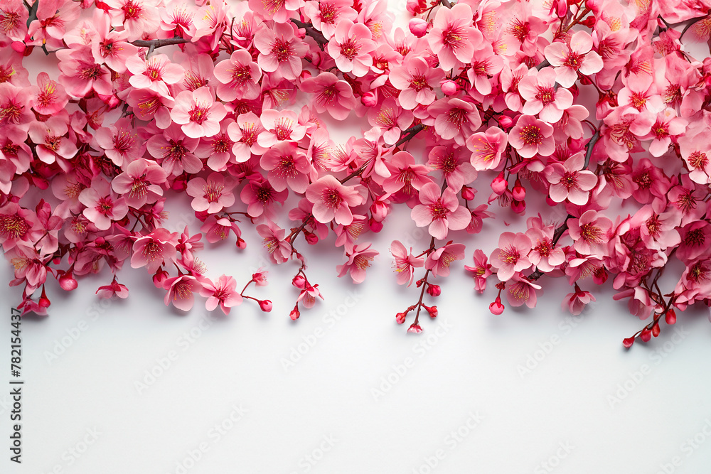 Cherry Blossom Canopy on white background Cherry Blossom Canopy on white background