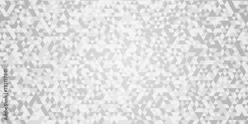 Abstract digital grid light pattern white Polygon Mosaic triangle Background, business and corporate background. Vector geometric seamless technology gray and white transparent triangle background.