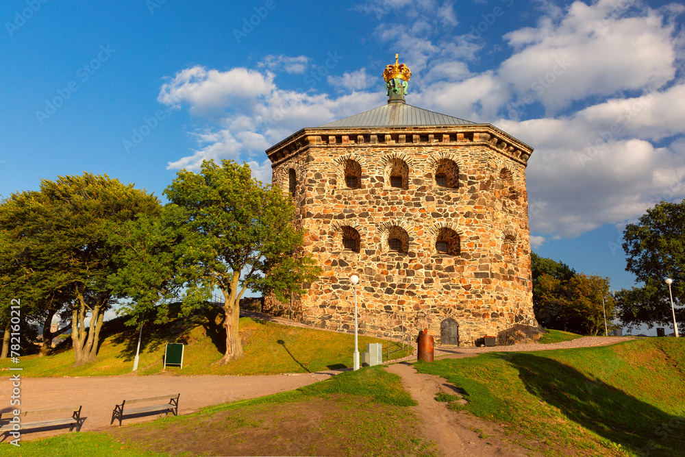 Redoubt Skansen Kronan, Crown Sconce, on Risasberget hill in Haga district of Gothenburg, Sweden