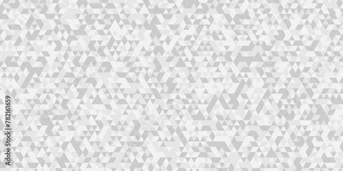 Abstract digital grid light pattern white Polygon Mosaic triangle Background, business and corporate background. Vector geometric seamless technology gray and white transparent triangle background.