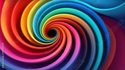 Rainbow Swirl created with Generative AI Technology  ai  generative