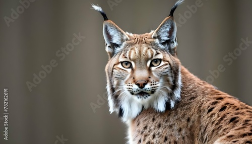 A-Lynx-With-Its-Ears-Perked-Up-Listening-For-The-