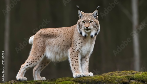 A-Lynx-With-Its-Fur-Puffed-Up-Trying-To-Appear-La-