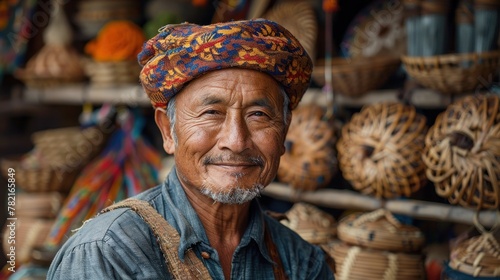 Showcasing the intricacy and craftsmanship of Nepali handicrafts and artisanal products. photo