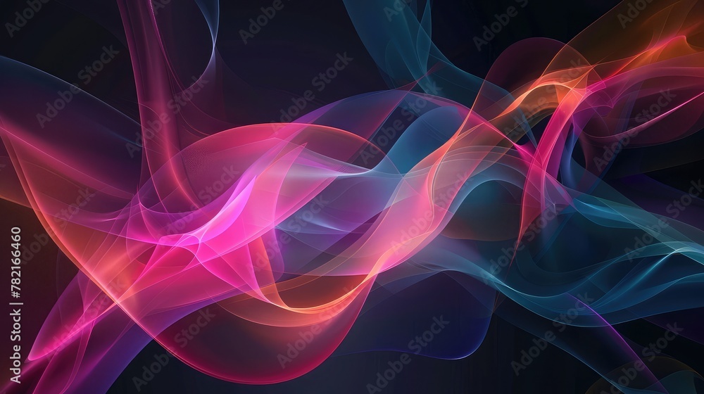 abstract colorful smoke on a dark background close-up for design, Abstract background for your design,Abstract multicolored smoke on a black background. Design element.

