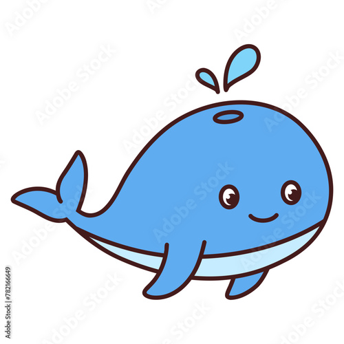 whale vector illustration. animal marine aquatic