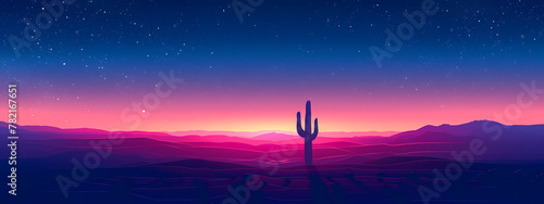 Desert Solitude  Vastness Under Starry Skies