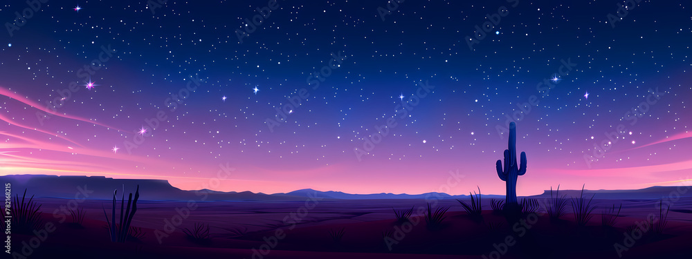 Desert Solitude: Vastness Under Starry Skies Desert Solitude: Vastness Under Starry Skies