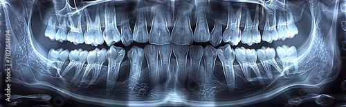 Radiant Dental Panoramic X-Ray of Adult Teeth photo